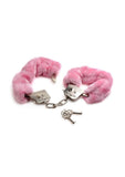 Frisky Caught In Candy Pink Furry Cuffs - Metal/Pink