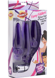 Frisky Fanny Fiddlers 3 Piece Finger Rimmer Set + Vibrating Bullet - Purple