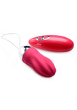 Frisky Raspberry Twirl 36x Swirled Silicone Rechargeable Vibrating Remote Control Egg - Magenta