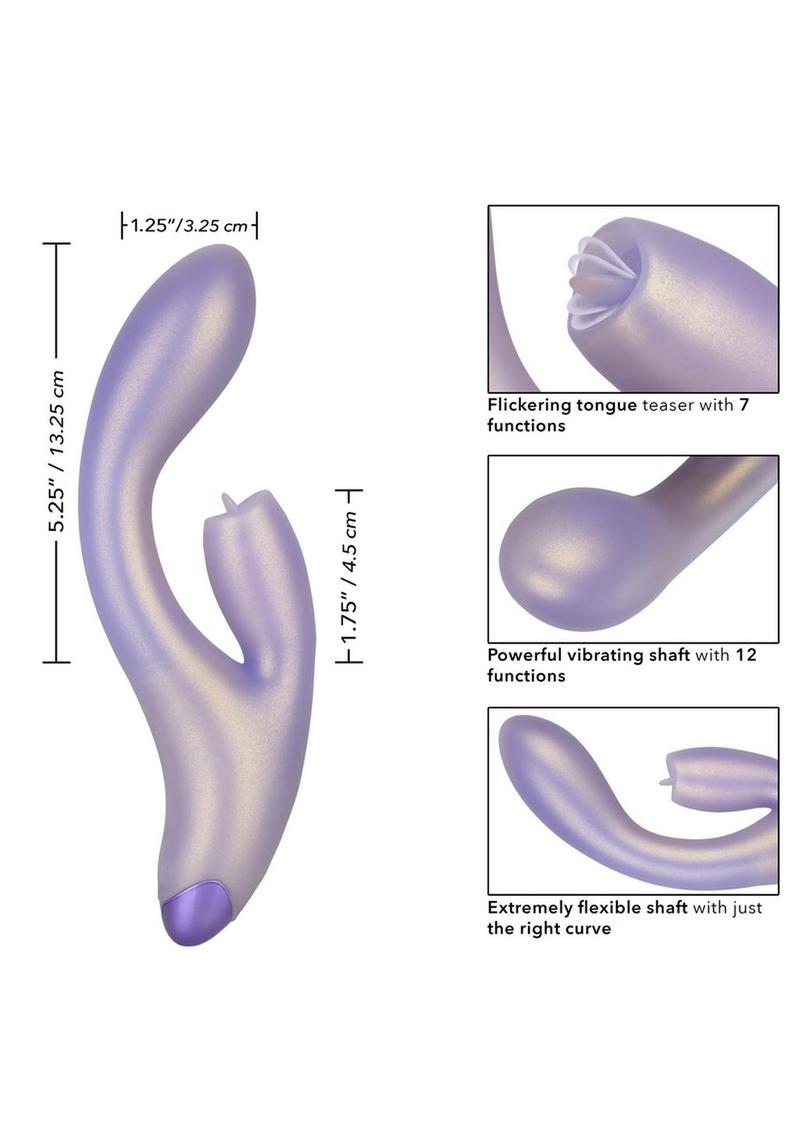 G-Love G-Kiss Silicone Rechargeable Dual Stimulating Massager - Purple