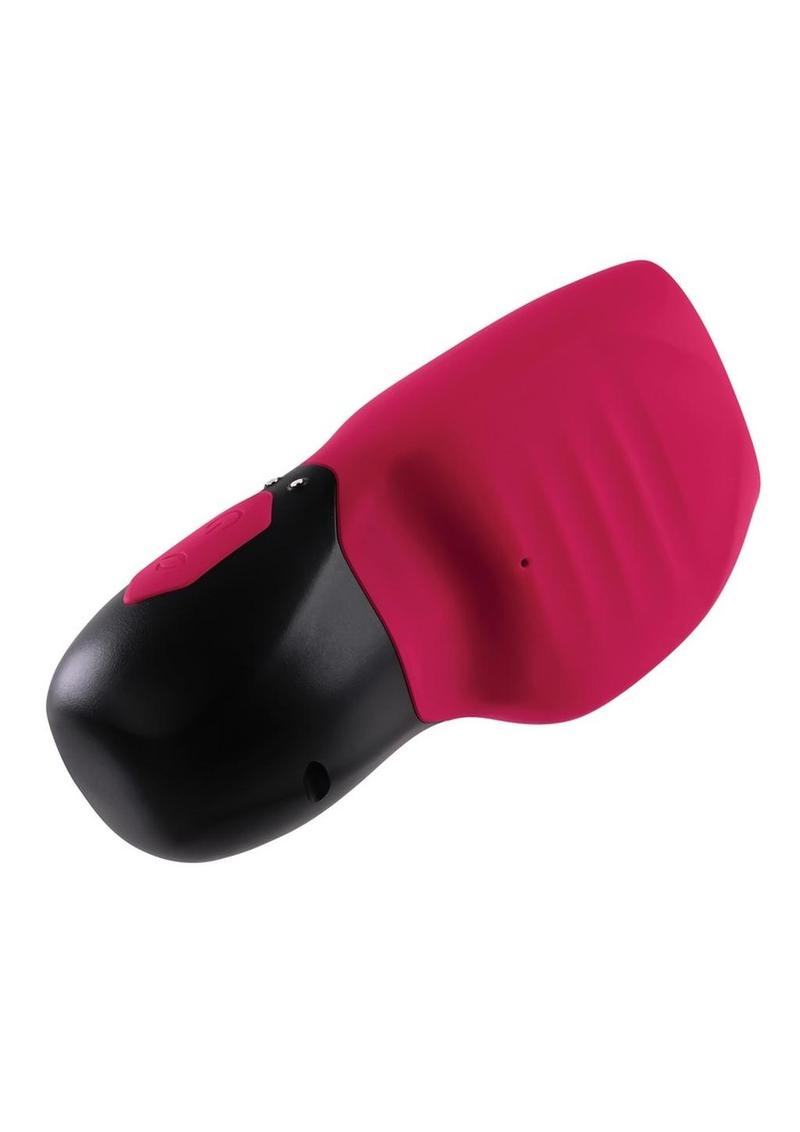 Gender X Body Kisses Rechargeable Silicone Vibrating Suction Massager - Black/Red