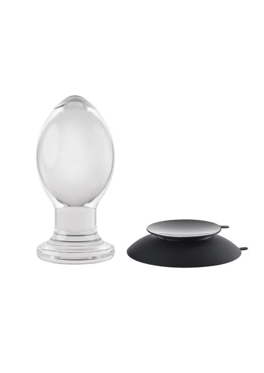 Gender X Crystal Ball Glass Plug - Clear