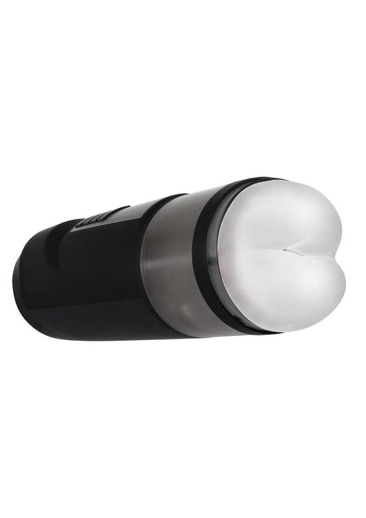 Gender X Message In A Bottle Rechargeable Thrusting Spinning Stroker - Black/Clear