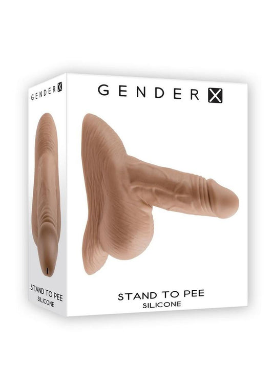 Gender X Silicone Realistic Stand to Pee Funnel - Caramel
