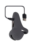 Gender X Undercarriage Rechargeable Silicone Cock Ring - Gray/Grey