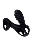 Gladiator F Rechargeable Silicone Couples Cock Ring - Black