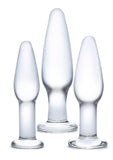 Glas Anal Training - Clear - 3 Piece/Set