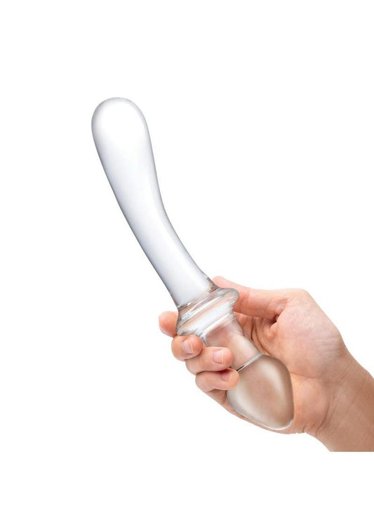 Glas Classic Curved Dual-Ended Dildo - Clear - 9in