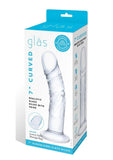 Glas Curved Realistic Glass Dildo with Veins