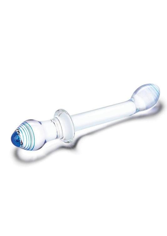 Glas Double Play Dual-Ended Dildo - Clear - 9.5in