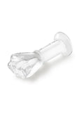 Glas Fist Glass Butt Plug - Clear - 5in