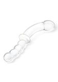 Glas Girthy Double Sided Glass Dong with Anal Bead Grip Handle