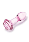 Glas Rosebud Butt Plug - Pink - 3 Piece/Set