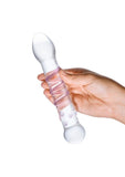 Glas Spiral Staircase Full Tip Dildo - Clear