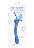 Glass Menagerie Butterfly G-Spot Dildo - Blue/Dark Blue