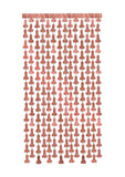 Glitterati Penis Foil Curtains - Black/Rose Gold - 2 Piece Set