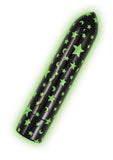 Glow Vibes Seeing Stars Rechargeable Glow In The Dark Bullet - Black/Glow In The Dark/Green