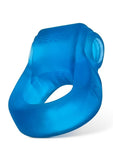 Glowdick Silicone Cockring with Led - Blue Ice - Blue