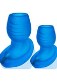 Glowhole 1 Hollow Buttplug with Led Insert - Small - Blue Morph - Blue - Small