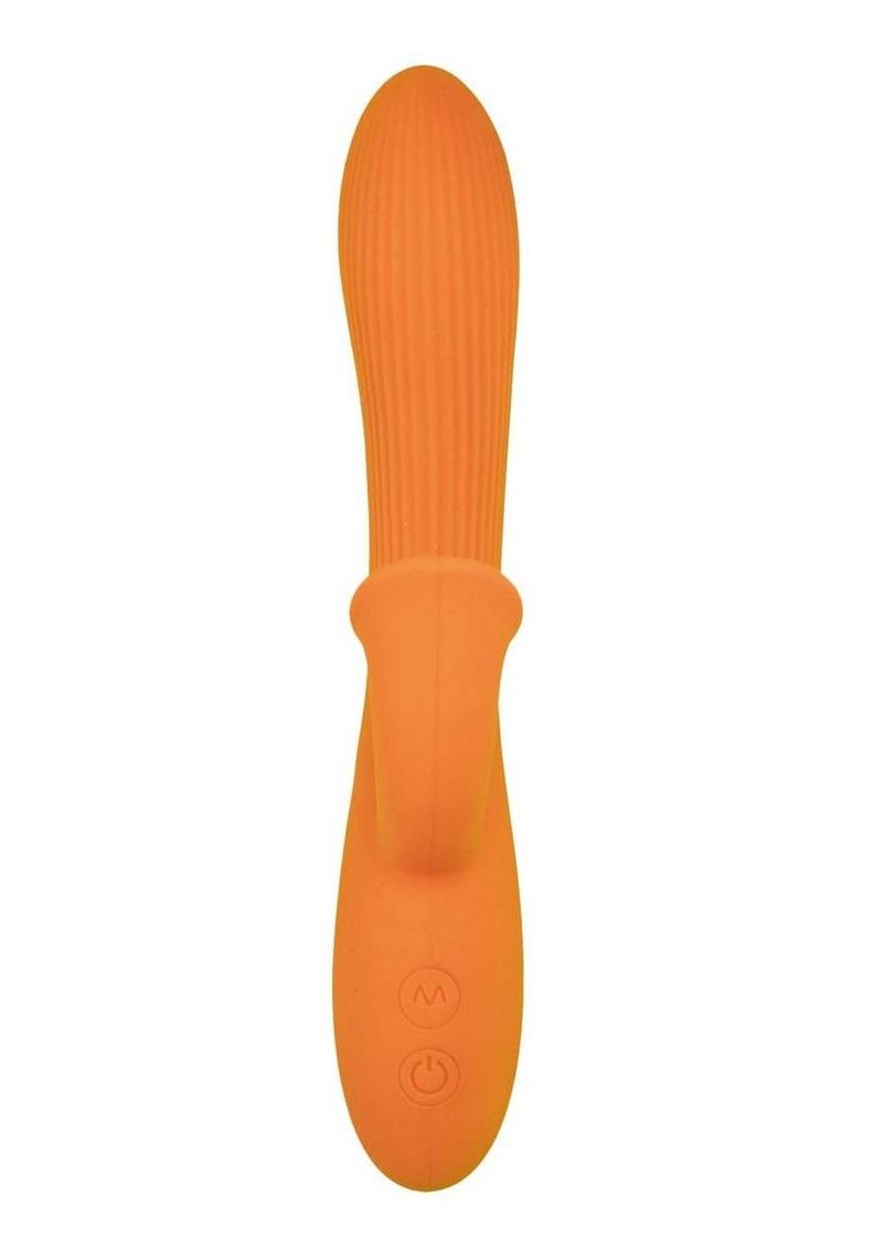 Goddess Lavish Desire Rechargeable Silicone Vibrator - Orange