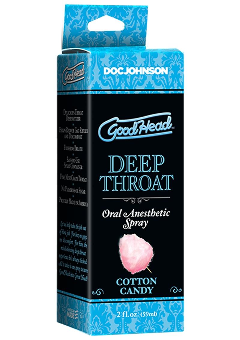 Goodhead Deep Throat Oral Anesthetic Spray Cotton Candy - 2oz