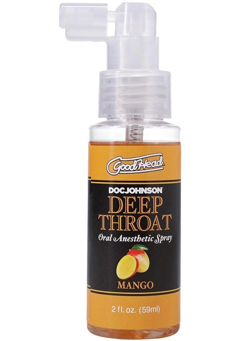 Goodhead Deep Throat Oral Anesthetic Spray - Mango - 2oz