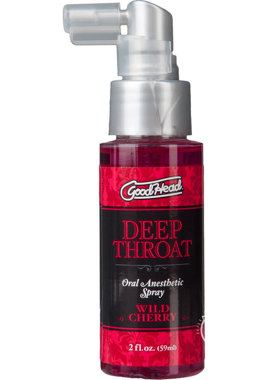 Goodhead Deep Throat Oral Anesthetic Spray Wild Cherry - 2oz