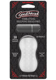 Goodhead Helping Head Pro Vibrating Masturbator with Bullet - Frost/White