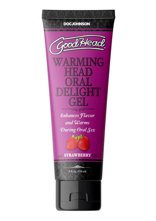 Goodhead Warming Head Oral Delight Gel Flavored Strawberry - 4oz - Bulk