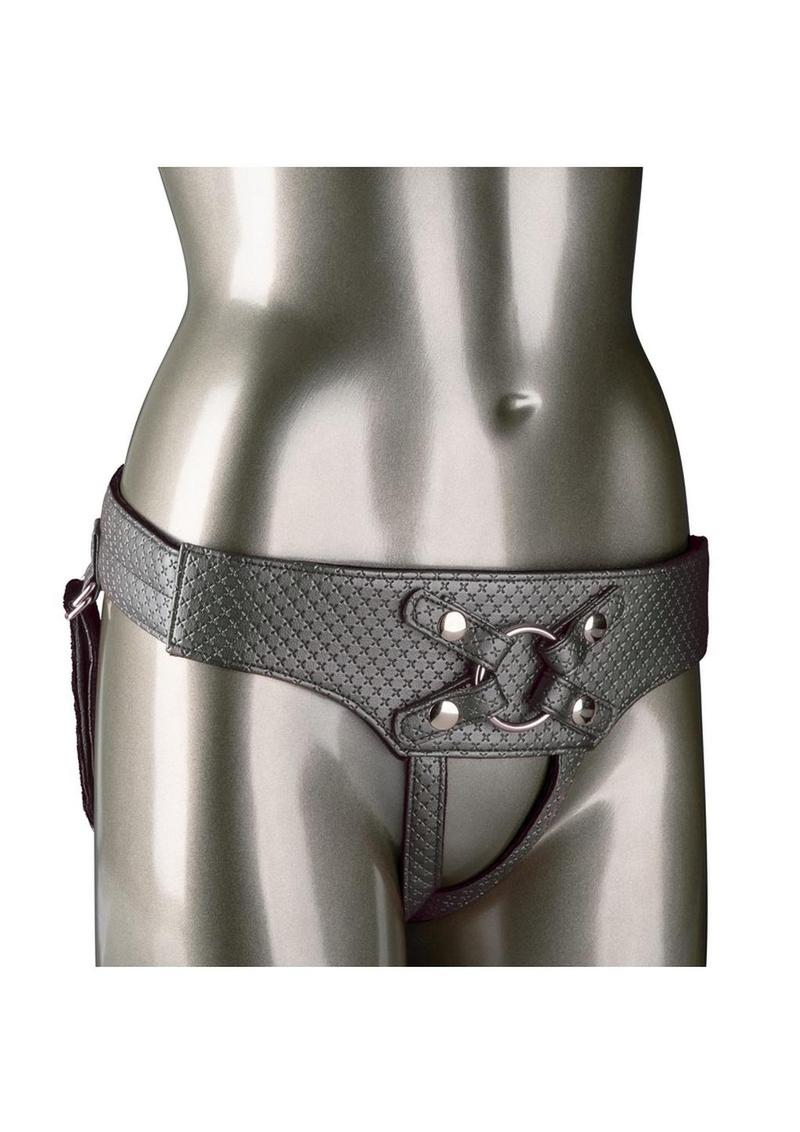 Her Royal Harness The Regal Empress Adjustable Harness - Pewter