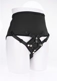 High Waisted Corset Strap-On - Black