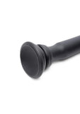 Hosed Tapered Silicone Hose Flexible Anal Play - Black - 15in