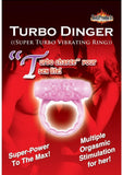 Humm Dinger Super Turbo Vibrating Cock Ring - Magenta/Pink