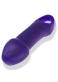 Hunkyjunk Double Thruster Textured Double Penetrator Sling - Plum Ice Purple/Purple