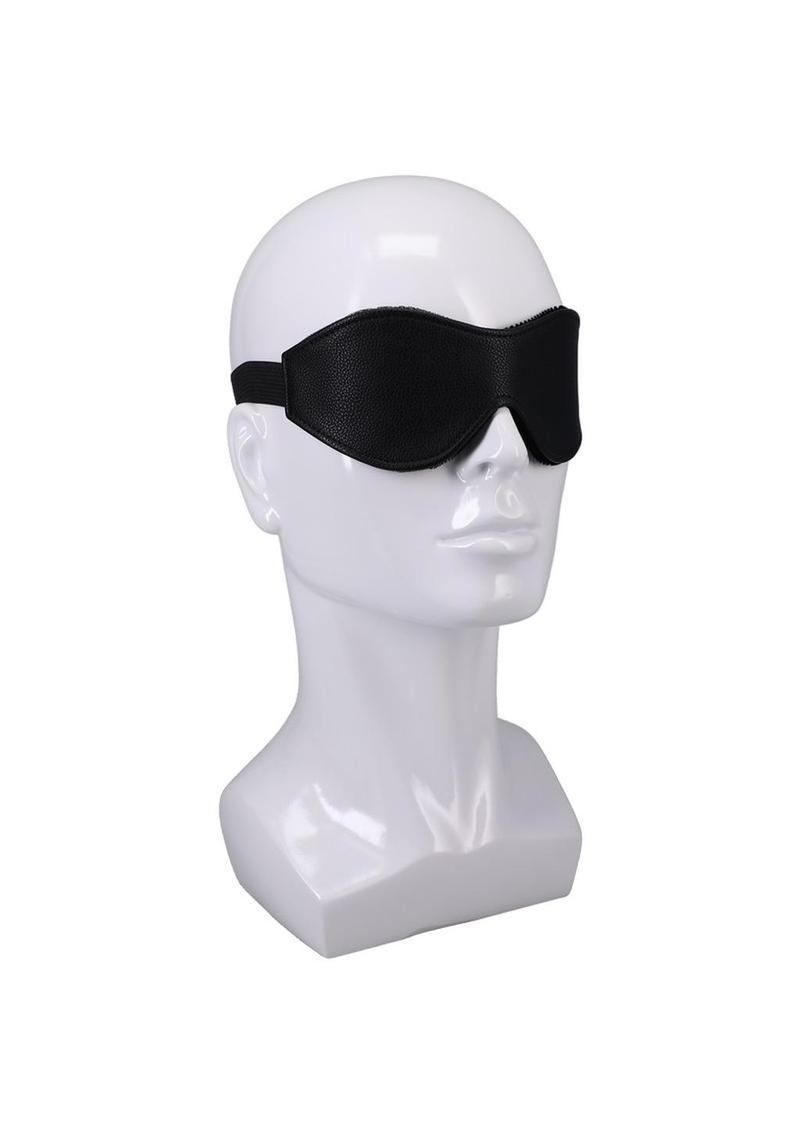 In A Bag Vegan Leather Blindfold - Black