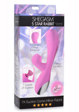 Inmi Shegasm 5 Star Rabbit Suction Come Hither Rechargeable Silicone Vibrator