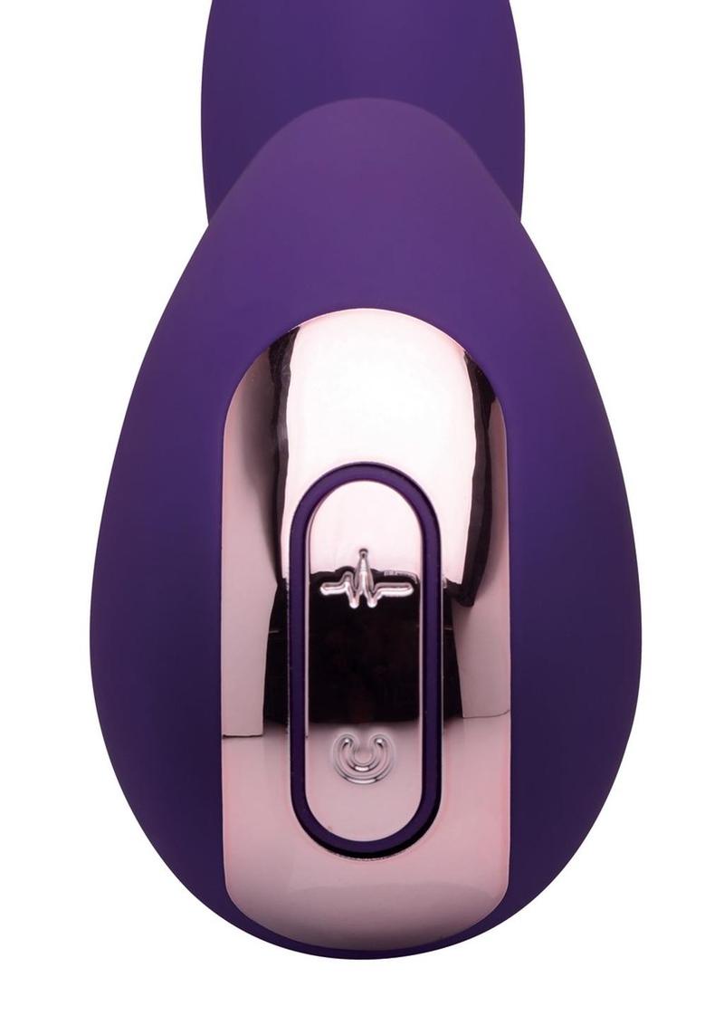 Inmi Shegasm Elevate G-Spot Silicone Rechargeable Vibrator with Clitoral Stimulator - Purple