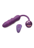 Inmi Thrust Thumper Rechargeable Silicone Vibrator with Remote Control - Purple