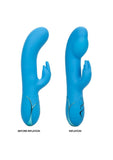 Insatiable G Inflatable G-Bunny Silicone Rechargeable Vibrator - Blue