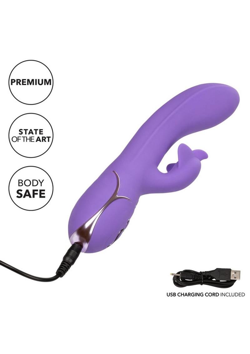 Insatiable G Inflatable G-Flutter Silicone Rechargeable Vibrator - Purple