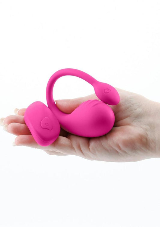 Inya Venus Rechargeable Silicone Vibrator with Remote Control - Pink