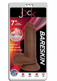 Jock Bareskin Realistic Dong with Balls - Caramel - 7in