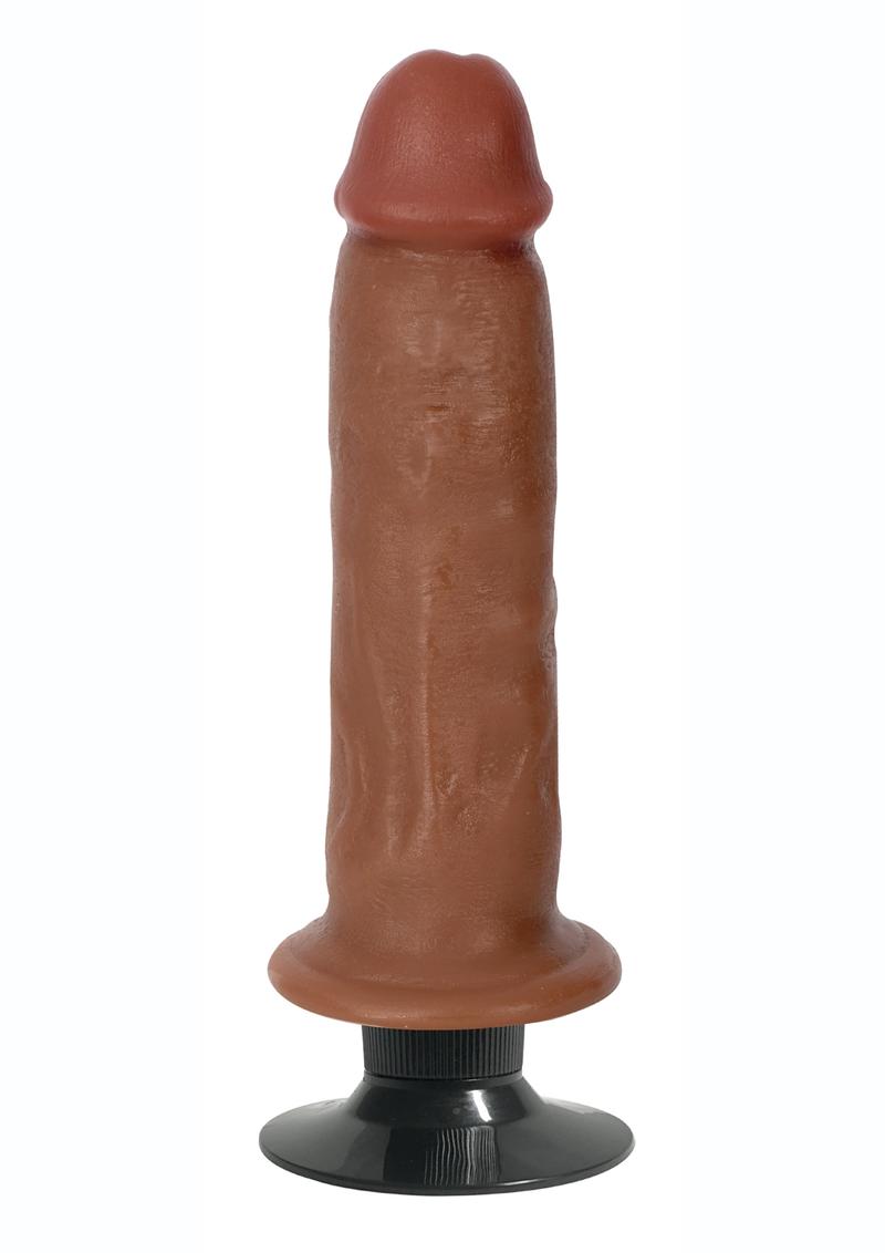 Jock Bareskin Realistic Vibrating Dong - Caramel - 7in