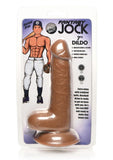 Jock Baseball Brian Dildo with Balls - Caramel - 7in