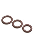 Jock Discrete Silicone Cock Ring - Chocolate - Set