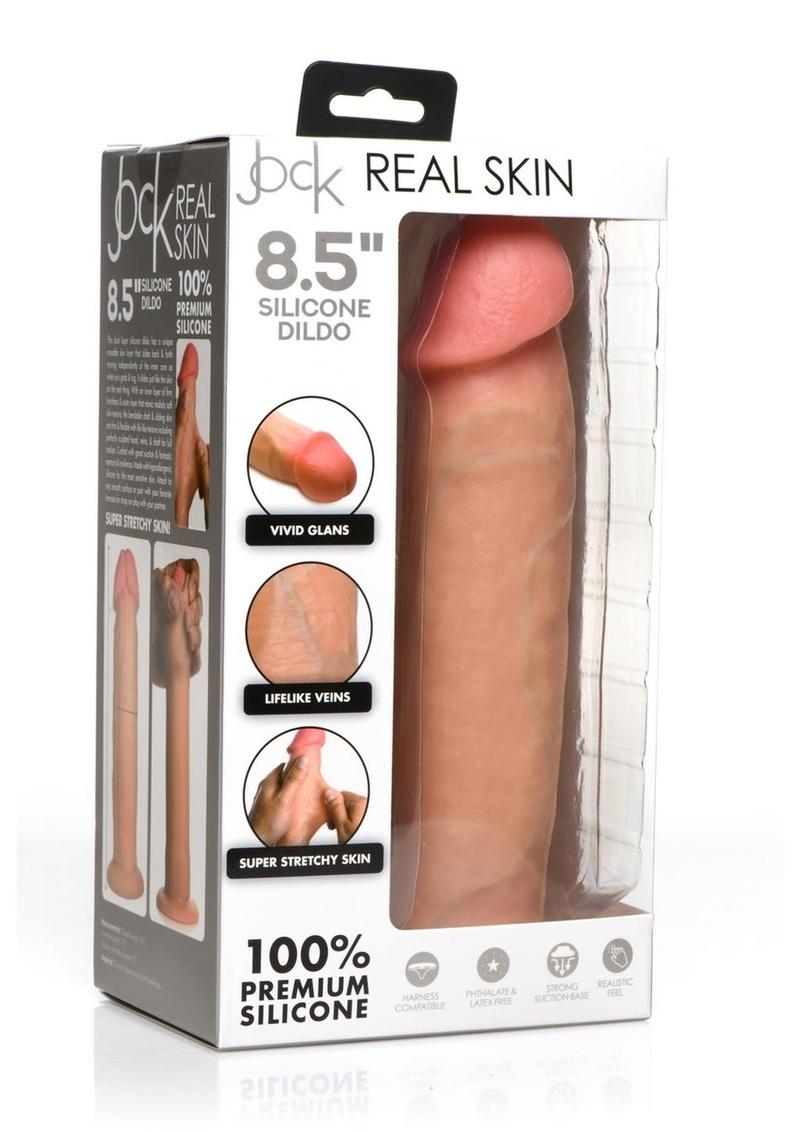 Jock Real Skin Silicone Dildo - Vanilla - 8.5in