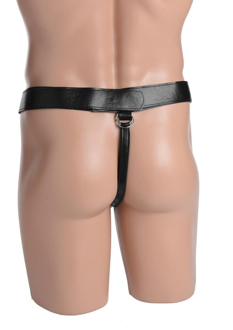 Jock Remy Adjustable Wide Band Strap-On Harness - Black