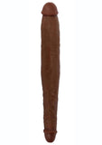 Jock Tapered Double Dildo - Chocolate - 13in