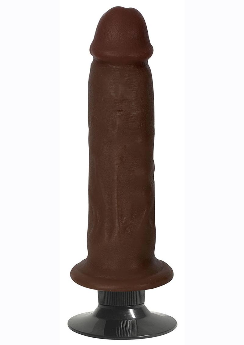 Jock Vibrating Dildo - Chocolate - 7in