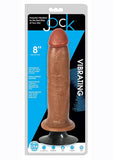 Jock Vibrating Dildo - Caramel - 8in